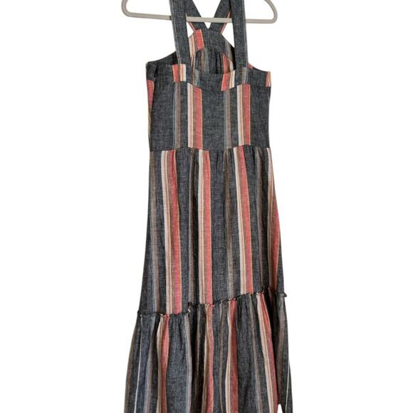 Joie Striped Sleeveless Linen Maxi Dress Size XXS - Picture 6 of 11